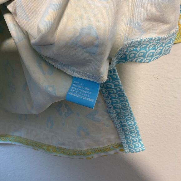 J MCLAUGHLIN LADIES LARGE yellow GREEN BLUE TUNIC SANTANA KNIT CASUAL EVERYDAY - Picture 4 of 11